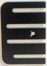 Avstandsholder 89×50 mm sort pulverlakkert