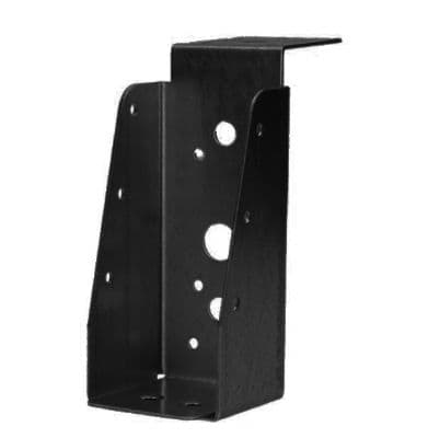 Bjelkesko lang flik 50×150 mm sort pulverlakkert