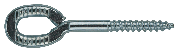 Flate langhullskruer 6,00×50 mm (100 stk)