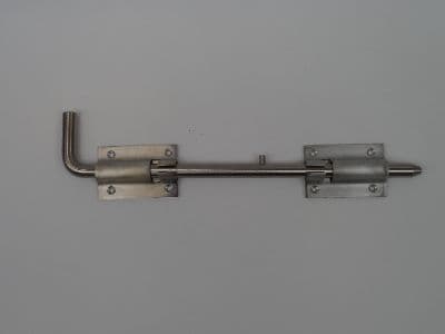 Grunnskåte med to føringer 450 mm rustfritt stål