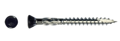 Kledningsskruer sort 5,0×50 (200 stk)