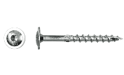 Konstruksjonsskruer flenshode delgjenget 6×30 mm (50 stk)
