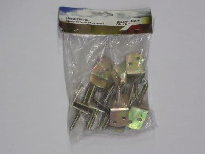 L-beslag med skrue 35×30×40 mm (12 stk) gul elforsinket
