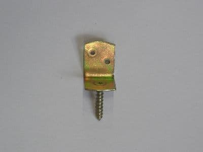 L-beslag med skrue 35×30×40 mm gul elforsinket