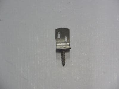 L-beslag med skrue og spor 35×30×40 mm rustfritt stål