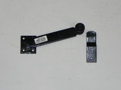 Lukeoverfall 165×25 mm sort pulverlakkert
