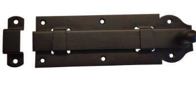Rulleskåte flat 200×65 mm sort pulverlakkert