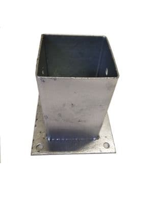 Stolpesko med plate 91×91 mm