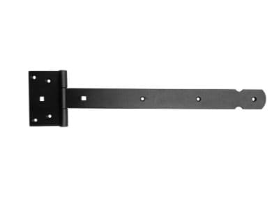 T-hengsel 400 mm sort strukturlakk