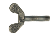 Vingeskruer DIN 316 M5×10 mm (25 stk) rustfri A2